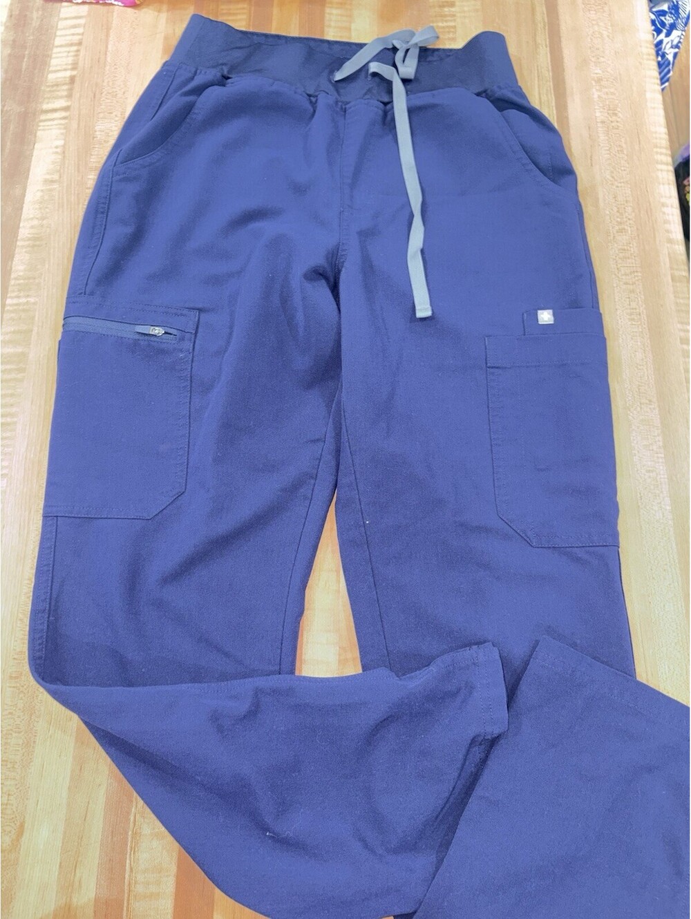 FIGS Technical Collection Size Small Blue Pull On Nurse Scrub Pants Medical